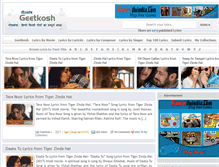 Tablet Screenshot of geetkosh.com